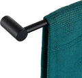 KOKOSIRI Towel Bar Black Bathroom Towel Rack Wall Mounted 24-Inch Single Rail for Lavatory Bathroom Hardware Accessory Stainless Steel, B4007BK-L24