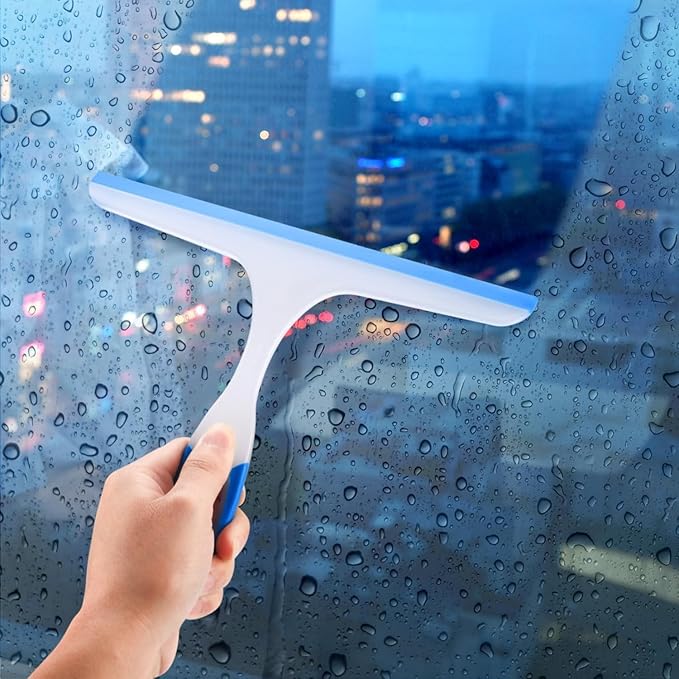 18pcs Bathroom Squeegee Shower Squeegee for Glass Doors, for Shower Glass Cleaner Squeegee, Window Cleaning Shower Door with 10 Hooks
