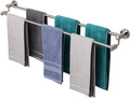 TocTen Double Bath Towel Bar - Thicken SUS304 Stainless Steel Towel Rack for Bathroom, Bathroom Accessories Double Towel Rod Heavy Duty Wall Mounted Towel Holder (Brushed Nickel, 33 in)