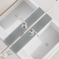 Faucet Mat for Kitchen Sink ，Water Absorbing Stone Tray for Sink，23.6 inches Long Diatomite Fast-Drying Faucet Mat， Faucet Splash Guard for Bathroom Counter