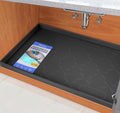 SIKADEER 31" x 22" Under Sink Mat Waterproof, Silicone Mat Kitchen Drawer Shelf and Cabinet Liner, Sink Protector for Kitchen Organizers and Storage, Boot Tray Pet Food Mats