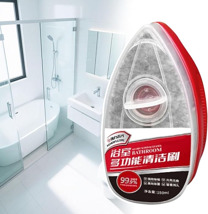 Bathroom Cleaner Brush, Ergonomic Design, 150ml, Kitchen Sink Scrubber, Home Maintenance Brush, Effective Cleaning, for Wall, Sink, Toilet, Kitchen Daily, Apartment, Home, Hygiene, Maintenance