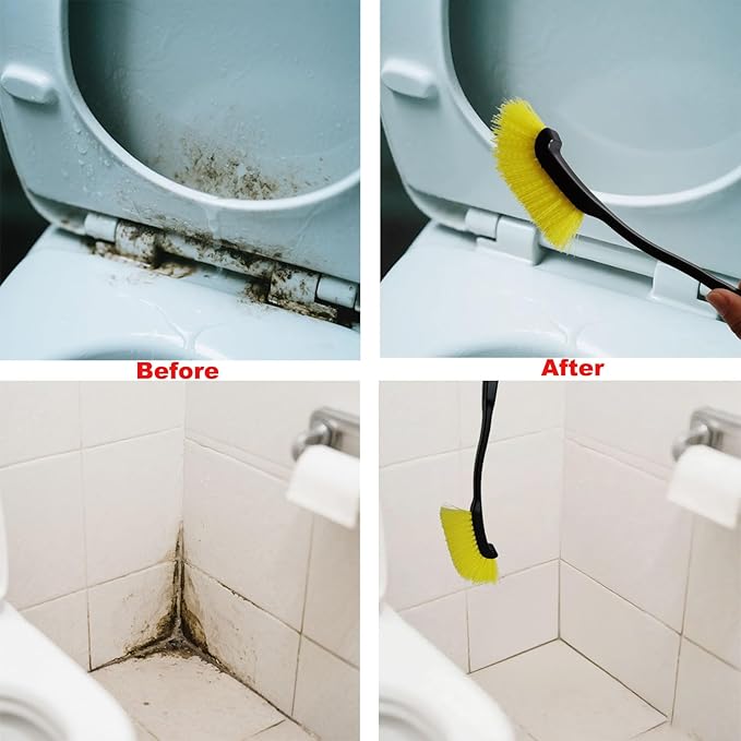 Crevice Cleaning Brush Multi Functional Gap Scrub Brush Tools for Kitchen Corners, Faucets, Baseboards & Bathroom Shower Tile Gaps, Grout, Sink & Household Tight Spaces, Dead Corners, Vehicle, Window