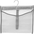 Portable Mesh Pocket with Rotatable Hanger, Quick Dry Serial Type Bath Storage Organizers for Travel, Camper, RV, Gym, Cruise, Cabin, College Dorm Shower(Gray)