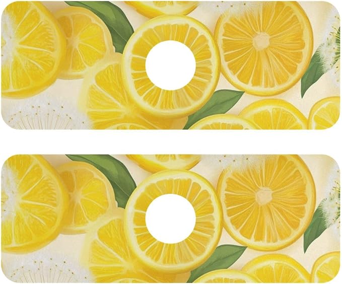 Yellow Dandelions and Summer Lemon Kitchen Sink Splash Guard Sink Faucet Mat Faucet Handle Drip Catcher Drain Mats for Kitchen Bathroom Countertop Absorbent Dish Drying Pad 2Pack 30x5.4IN