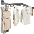 The Gospel of Tiny Homes!Clothes Drying Racks Wall Mounted,Foldable,Space-Saving Laundry Solution for Apartments and Bathrooms,Durable Metal Design (Gray)