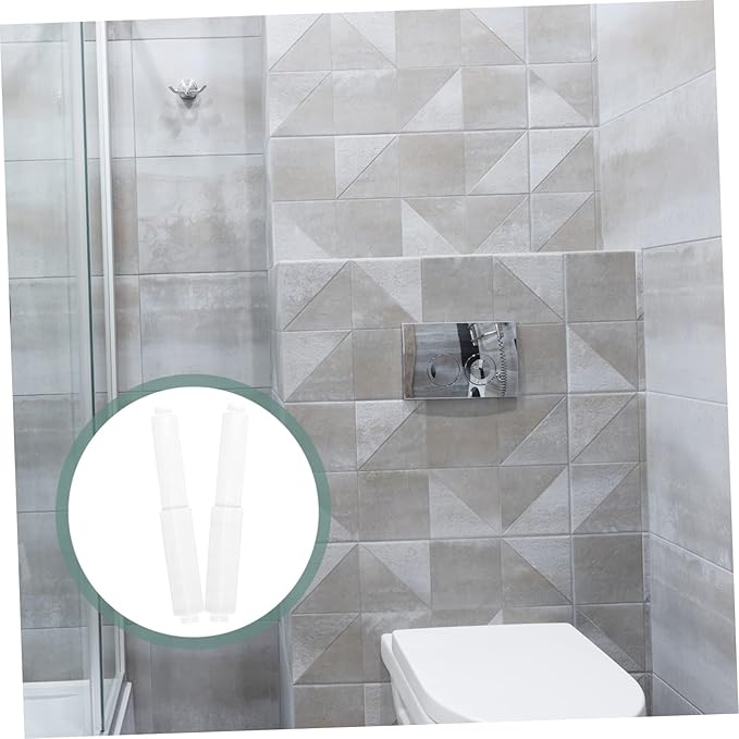 Alipis 2pcs Toilet Paper Holder Tissue Stand for Bathroom Simple Design Easy Installation Practical Bathroom Supplies