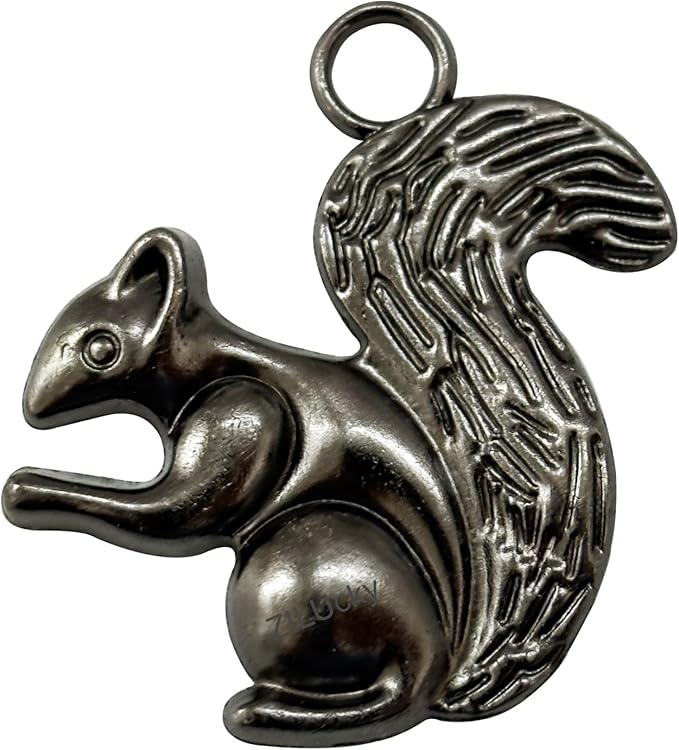 ZILucky12 Pcs Squirrel Shower Curtain Hooks, Stainless Steel Rustproof, Shower Curtain Rings, Minimalist Modern Decorative Design (Black-Squirrel)