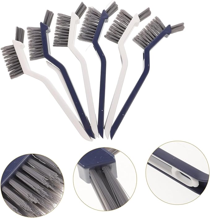 6pcs Edge Brush Grout Removal Tool Cleaning Brush for Spaces Tile Floor