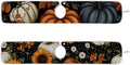 2 PCS Kitchen Sink Splash Guard 30 Inch Faucet Mat for Kitchen Sink Bathroom Sink Faucet Absorbing Drip Drain Mat Pad Microfiber Soft Washable Black Autumn Pumpkins Flowers Maples