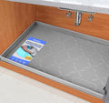 SIKADEER 31" x 19" Under Sink Mat Waterproof, Silicone Mat Kitchen Drawer Shelf and Cabinet Liner, Sink Protector for Kitchen Organizers and Storage, Boot Tray Pet Food Mats