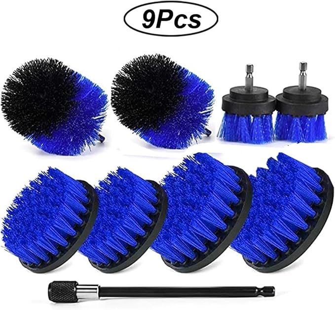 Household Car Cleaning Electric Drill Brush Head Set Electric Brush Kitchen Bathroom Cleaning Kit Toilet Cleaning Tools(21pcs)
