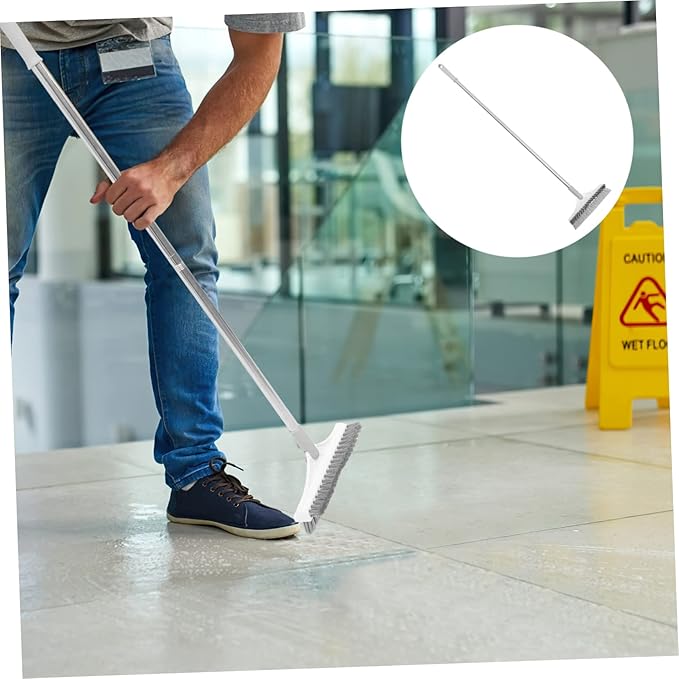 Bathroom Floor Cleaning Brush Tile Scrubber Long Handle Grout Cleaner Dust Mop