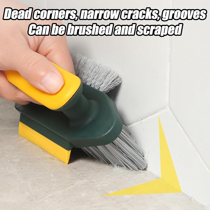 Crevice Cleaning Tool - Scrubber Cleaner Tool - with Ergonomic Handle Narrow Cleaning Brush,for Shower Kitchen Floor Tub Grout Household Countertop