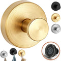 Luxe Hold No-Drill Hooks, 2024 Upgraded Suction Cup Hooks, Stainless Steel Waterproof Suction Cup Hooks for Shower, Bathroom, Hanging Towels, Mounting on Glass Shower Doors, Tile, Mirrors (Gold)