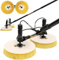 Outdoor Window Glass Solar Panel Cleaning Brush, 7.5m,Electric Water Fed Pole Kit,Solar Panel Cleaning Kit,Automatic Rotary Cleaning Brush,With Adjustable Extension Rod