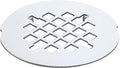 4-1/4 inches Snap-On Round Shower Drain Cover, Stainless Steel (Chrome)