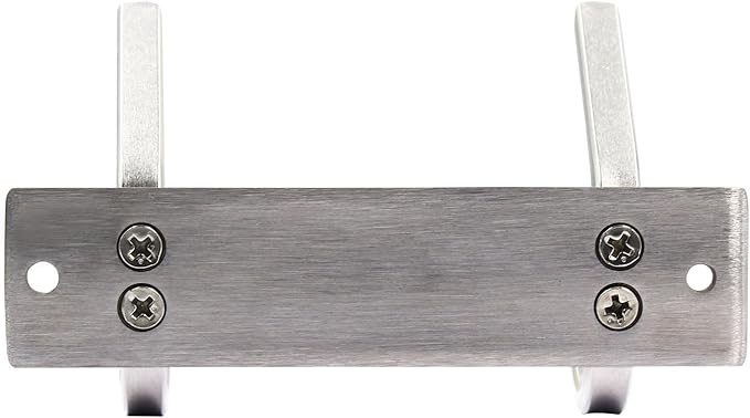Set of 2, WEBI C-CBG022 Heavy Duty Stainless Steel 304 Hook Rail Coat Rack with 2 Hooks, Satin Finish, Great Home Storage & Organization for Bedroom, Bathroom, Foyers, Hallways