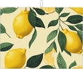 Large Dish Drying Mat for Kitchen Counter,18"X24" Lemons and Green Leaves Absorbent Reversible Microfiber Dish Drying Mat Dish Drainer Mat,Dishes Mat Drying Pad for Kitchen Countertop Coffee Bar