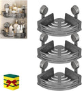 Suction Cup Corner Shower Shelf, No-Drill Bathroom Corner Caddy,Triangle Suction Cup Corner Shelves, Removable Wall Storage Rack (C)