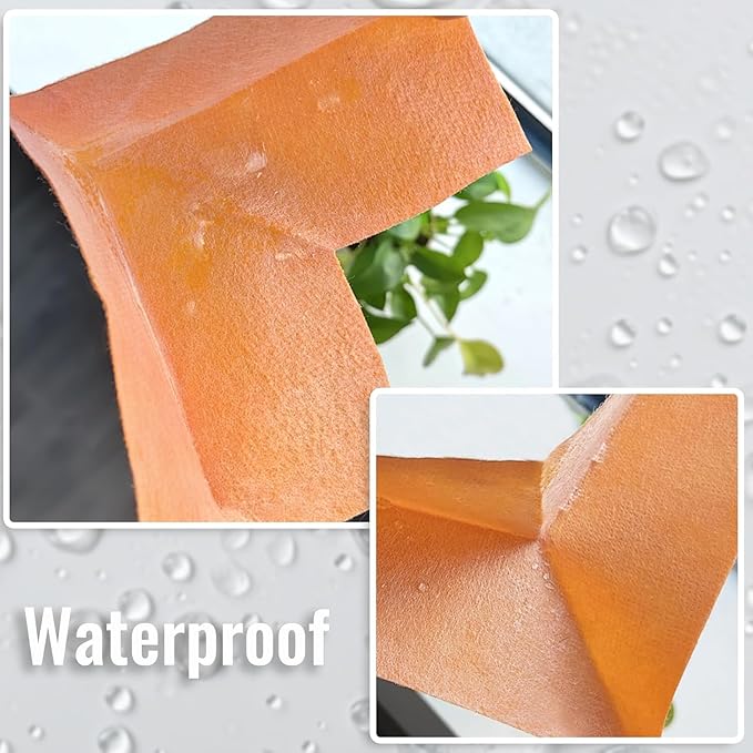 16 Pack Inside Waterproof Membrane, Waterproofing Membrane Seamlessly Fits the Corner, for Bathroom Shower Steam Room Toilet Kitchen