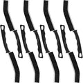 8 Pack Hard Bristle Crevice Cleaning Brush, Gap Cleaner, Toilet Brush, Grout Cleaner, Kitchen, Bathroom, Car Windshield, Black