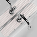 Faucet Mat for Kitchen Sink - 20 x 4inch Faucet Splash Guard for Bathroom Counter, Absorbent Diatomite Mat, Fast Drying Stone Sink Tray, Prevents Moisture Buildup, White