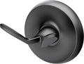 Gatco 5076MX Desinger II Robe Hook, Matte Black/Wall Mounted Double Robe and Towel Hook for Bathroom