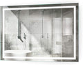 Krugg | Large 48 Inch X 36 Inch LED Bathroom Mirror | Lighted Vanity Mirror Includes Dimmer & Defogger | Wall Mount Vertical or Horizontal Installation