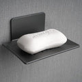 Soap Dishes for Bathroom, Bar Soap Holder with Self Draining Tray, Soap Tray for Shower Wall, 4 Slot Self-Adhesive Soap Container (Gun Grey)
