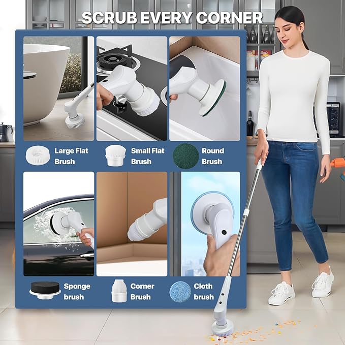 Electric Spin Scrubber Off White