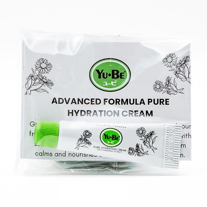 Yu-Be Advanced Formula Pure Hydration Cream Samples (100 Pack) – Fragrance-Free Hand & Body Moisturizer for Dry, Sensitive-Prone Skin – Glycerin-Rich, Travel Size (0.10 fl oz Each)