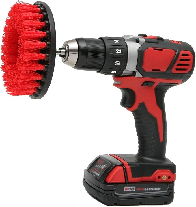 Bring It On Cleaner Water Spot Remover 32oz Plus 5 Inch Drill Scrub Brush