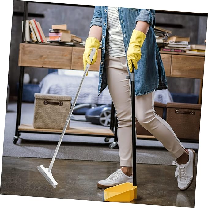 Bathroom Floor Cleaning Brush Tile Scrubber Long Handle Grout Cleaner Dust Mop