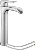 Yundoom Vessel Sink Faucet,Chrome Single Hole Single Handle Tall Bathroom Bowl Sink Faucet,Waterfall Bathroom Faucet,Modern Bathroom Tall Faucet.