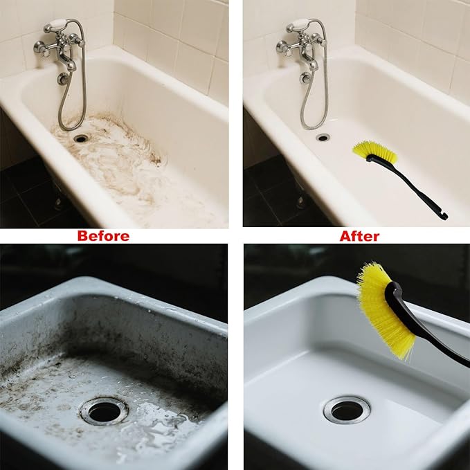 Crevice Cleaning Brush Multi Functional Gap Scrub Brush Tools for Kitchen Corners, Faucets, Baseboards & Bathroom Shower Tile Gaps, Grout, Sink & Household Tight Spaces, Dead Corners, Vehicle, Window