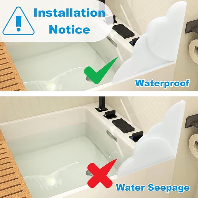 1 Pack Large Shower Splash Guard for Walk in Shower, Upgrade 9.25 x 9.25 In Bath Tub Splash Guards, Shower Corner Bathtub Water Blocker, Waterproof Shower Accessories to Keep Water in Shower