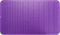 Silicone Dish Drying Mat for Multiple Usage,Easy clean,Eco-friendly,Heat-resistant Silicone Mat for Kitchen Counter or Sink,Refrigerator or Drawer Liner Purple 4XL 32 inches x 18 inches