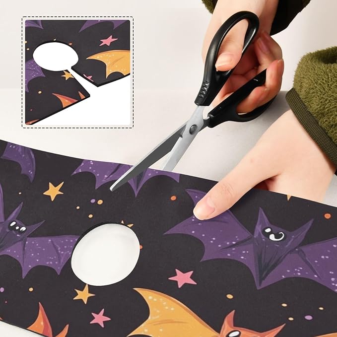 Colored Halloween Bats and Stars Kitchen Sink Splash Guard Faucet Mat Diatomite Absorbent Pad for Bathroom RV 14.7x5.4in 1PCS water