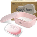 Travel Soap Case, Leakproof Soap Container with Lid, Portable Bar Soap Holder for Traveling, Soap Dishes for Bathroom, Shower, Gym, School, Camping, Vacation, Outdoor