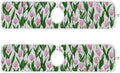 2 PCS Kitchen Sink Splash Guard 23.6 Inch Faucet Mat for Kitchen Sink Bathroom Sink Faucet Absorbing Drip Drain Mat Pad Microfiber Soft Washable Small Tulips Pink