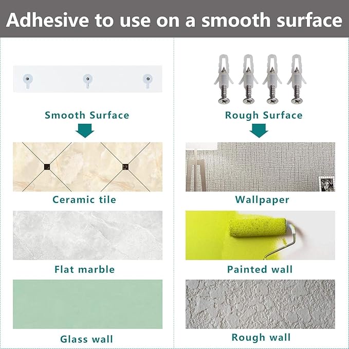 Acrylic Shower Shelves 2 Pack, Self Adhesive No Drill Bathroom Storage, Clear Wall Mount Organizer for Inside Shower