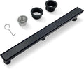 72 Inch Linear Shower Drain,Rectangle Shower Floor Drain, with Removable 2-in-1 Tile Insert Grate Cover and SUS304 Stainless Steel CUPC Certificate(72 inch)