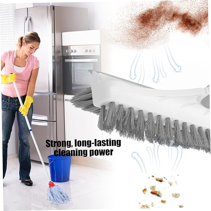 Bathroom Floor Cleaning Brush Tile Scrubber Long Handle Grout Cleaner Dust Mop