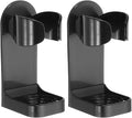 uxcell 2Pcs Electric Toothbrush Holder, Adjustable Wall Mounted Plastic Toothbrush Organizer Adhesive Storage Organizer Stand for Bathroom Tooth Brush Toothpaste Storage, Black