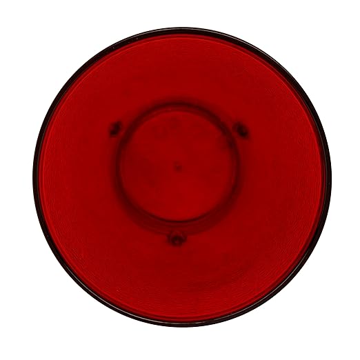 G.E.T. 6624-1-R-EC Heavy-Duty Plastic Restaurant Tumblers, 24 Ounce, Red (Set of 4)