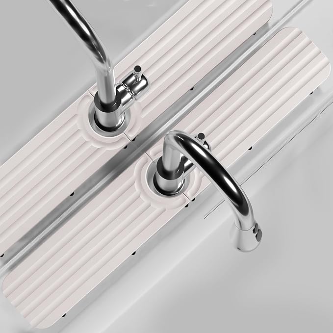 Faucet Mat for Kitchen Sink - 23.6 x 4inch Faucet Splash Guard for Bathroom Counter, Absorbent Diatomite Mat, Fast Drying Stone Sink Tray, Prevents Moisture Buildup