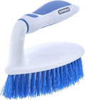 Superio Grout Brush, Dish Brush, Shower Scrubber Cleaning Brush, Stiff Bristles, Comfort Grip Handle, Blue Brush Cleaner for Kitchen, Bathroom, Shower, Sink, Toilet- Vegatable Brush, Carpet Scrubber
