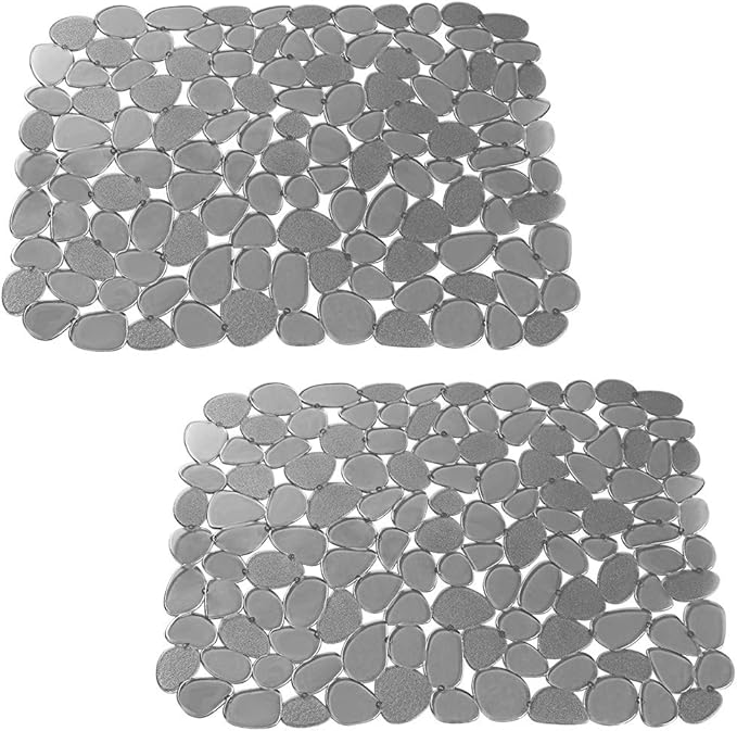 Kitchen Sink Protector Mats, Kitchen Sink Mats, Adjustable Pebble, Grey