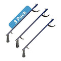 Sammons Preston Reacher, Blue, 26 Inch, Grabber Reacher Tool, Lightweight Trash Picker Grabber & Garden Nabber, Aluminum Pick Up Tool & Reaching Claw, Portable Reaching Assist & Dressing Tool, 3 Pack